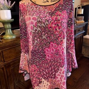 Sam & Jess Floral Top with Flutter Sleeves